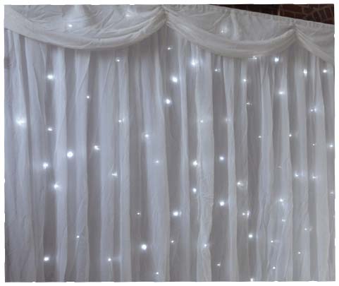 Star Lit Backdrop - UK Marquee hire